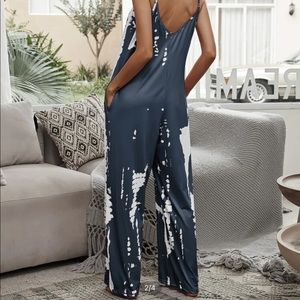 Tie Dye Cami Jumpsuit with pockets